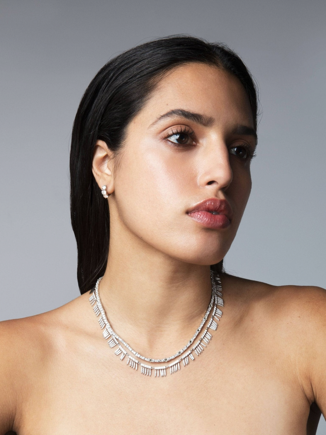 Huggie Hoops Diamond - Cascade - Ileana Makri