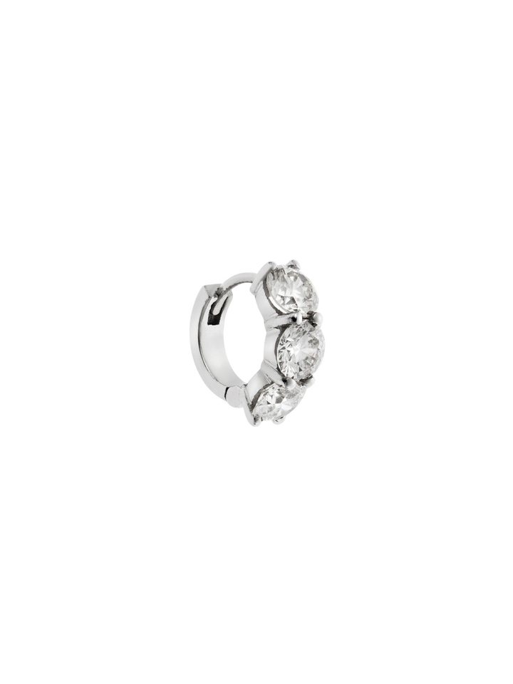 Huggie Hoops Diamond - Cascade - Ileana Makri