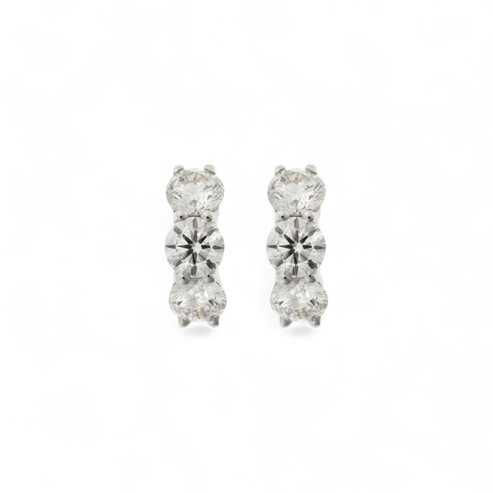 Huggie Hoops Diamond - Cascade - Ileana Makri