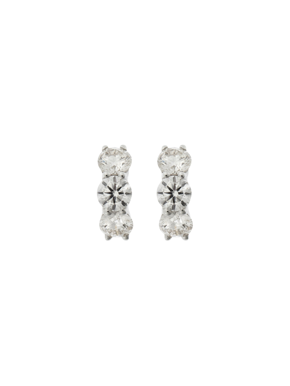 Huggie Hoops Diamond - Cascade - Ileana Makri