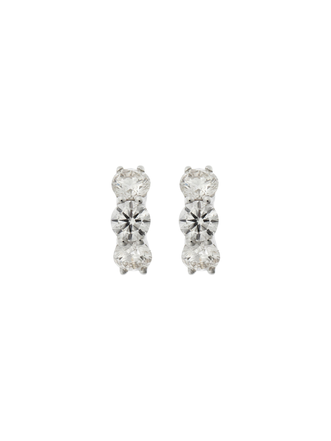 Huggie Hoops Diamond - Cascade - Ileana Makri