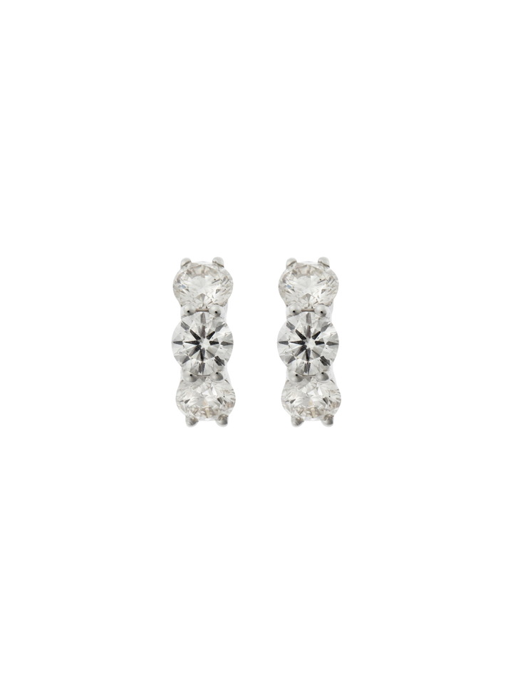 Huggie Hoops Diamond - Cascade - Ileana Makri
