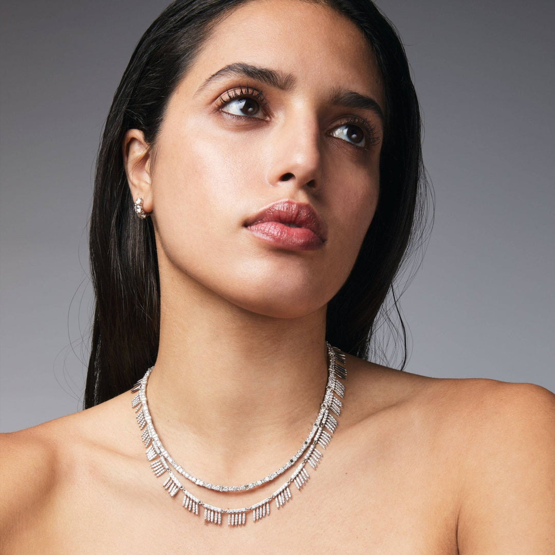 Huggie Hoops Diamond - Cascade - Ileana Makri