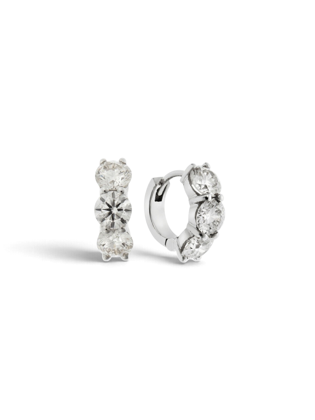 Huggie Hoops Diamond - Cascade - Ileana Makri