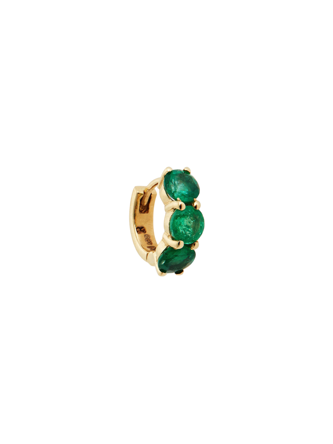 Huggie Hoops Emerald - Cascade - Ileana Makri
