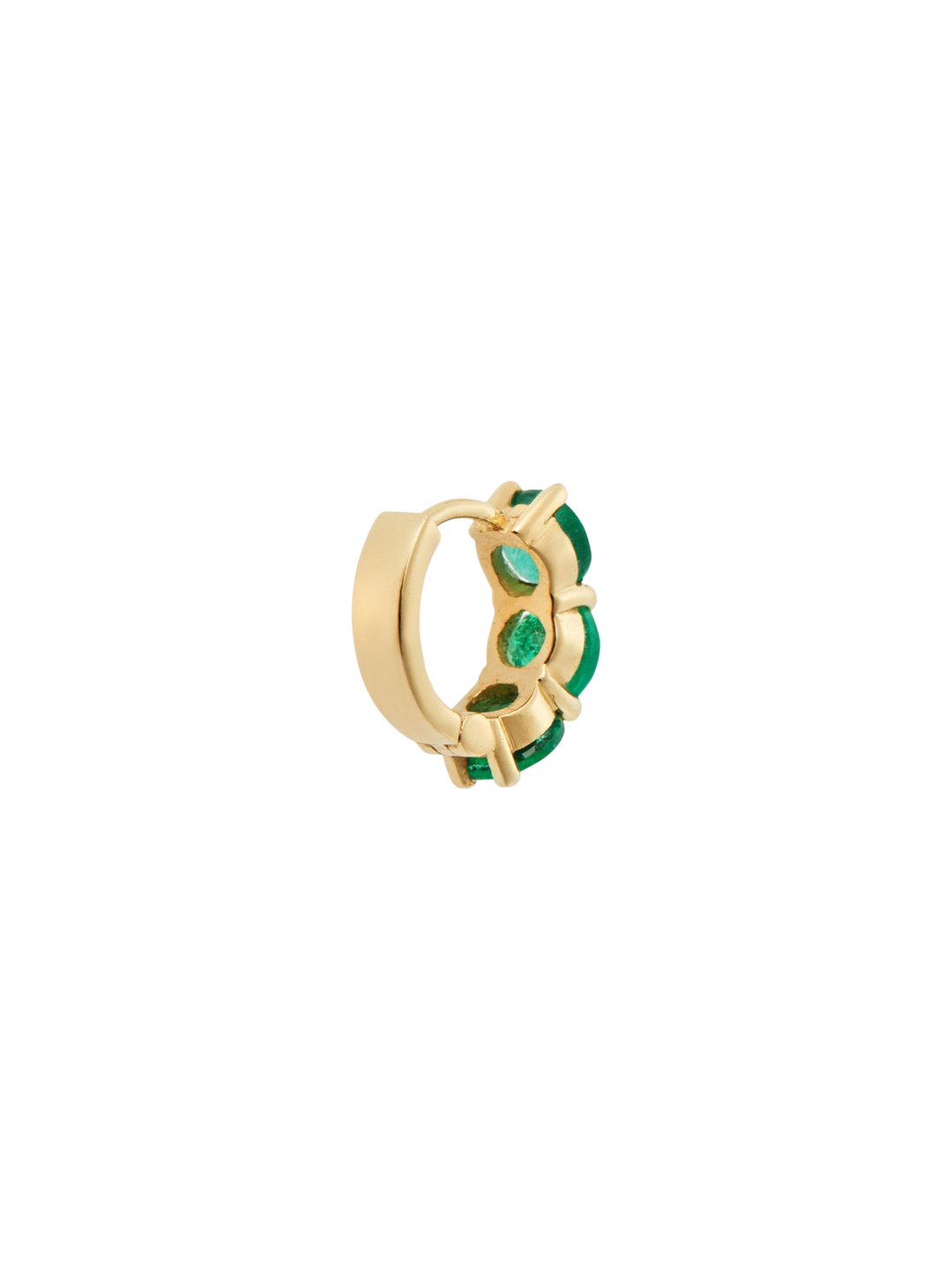 Huggie Hoops Emerald - Cascade - Ileana Makri