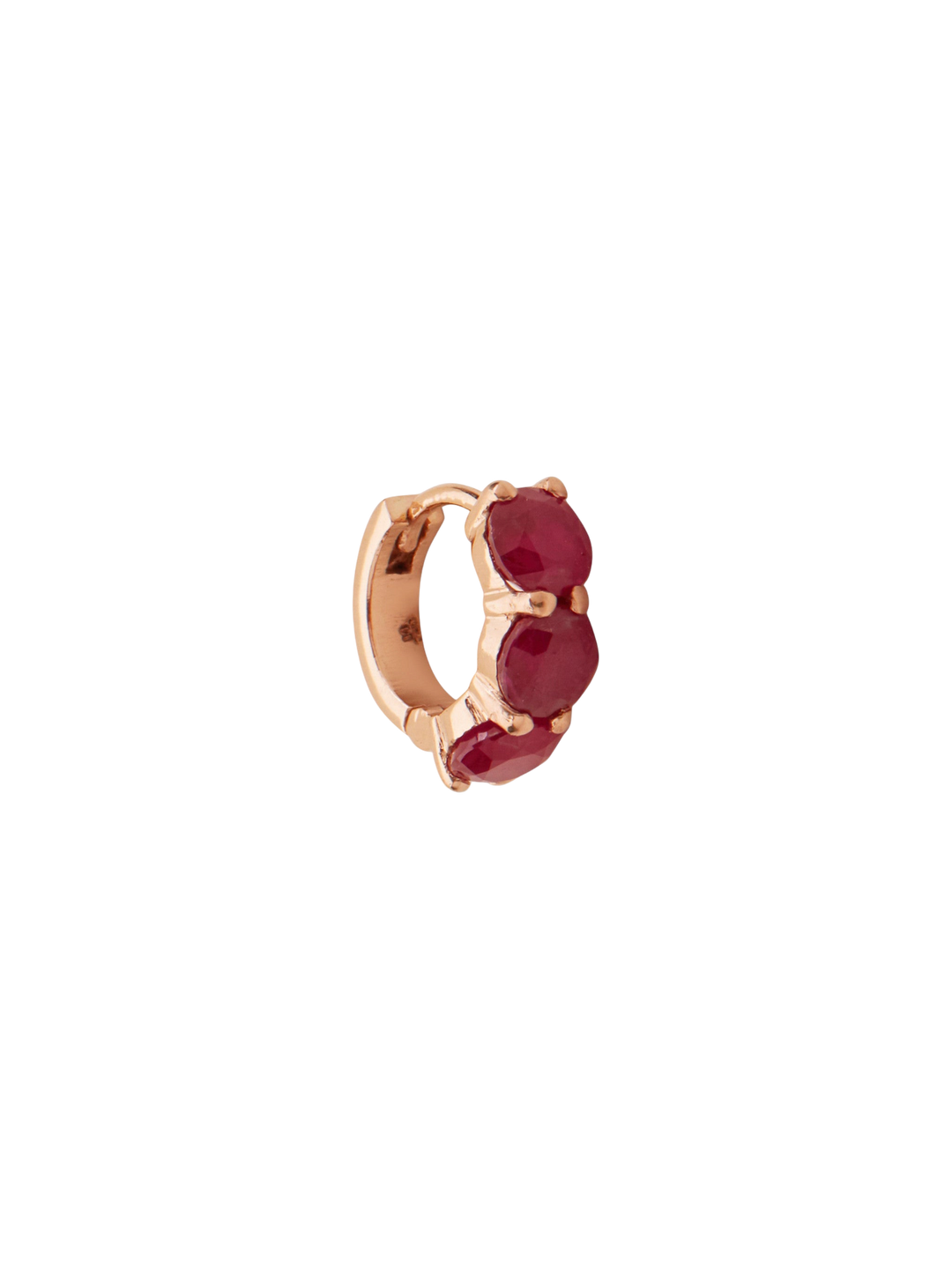 Huggie Hoops Ruby - Cascade - Ileana Makri