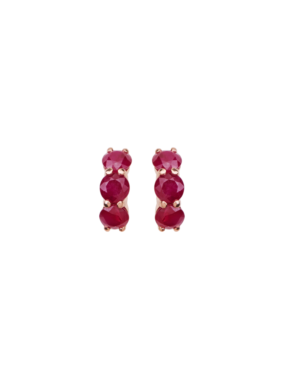 Huggie Hoops Ruby - Cascade - Ileana Makri
