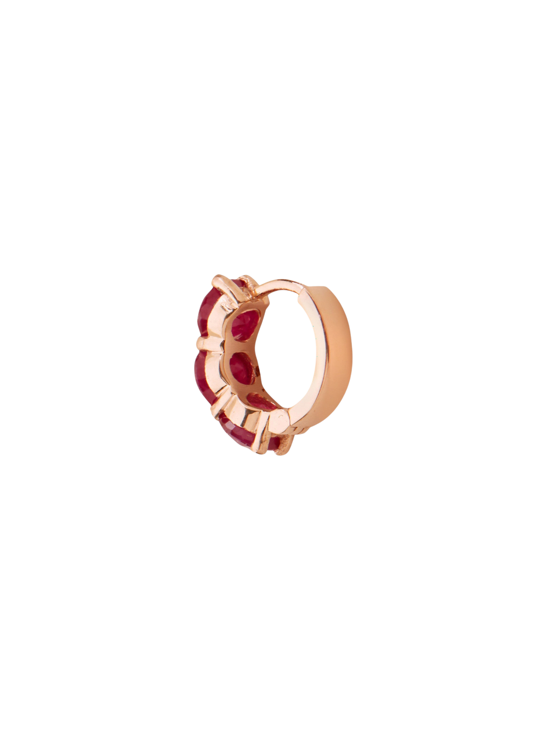 Huggie Hoops Ruby - Cascade - Ileana Makri