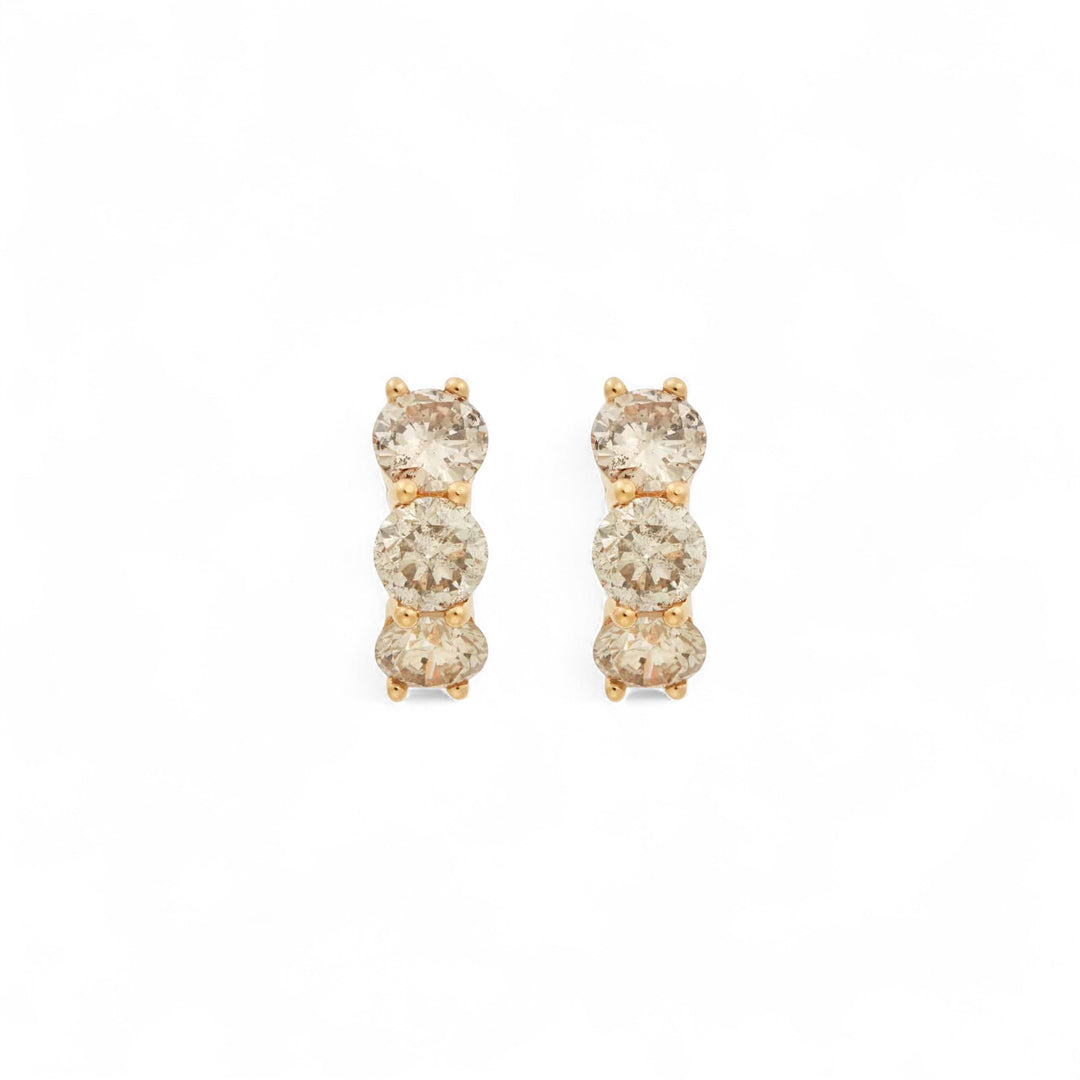 Huggie Hoops Champagne Diamonds