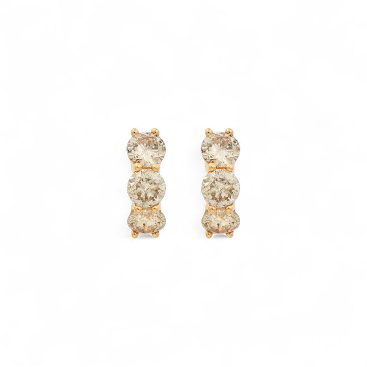 Huggie Hoops Champagne Diamonds