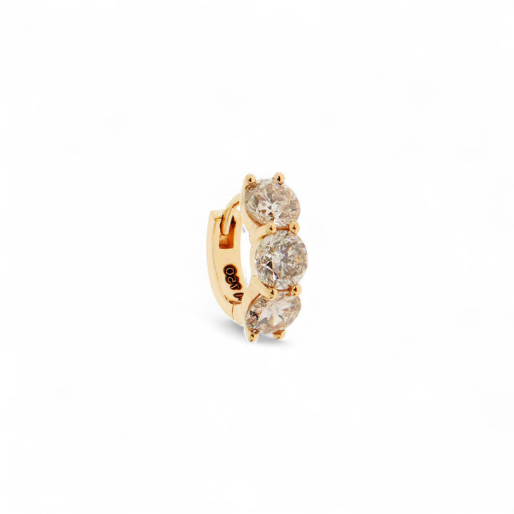Huggie Hoops Champagne Diamonds