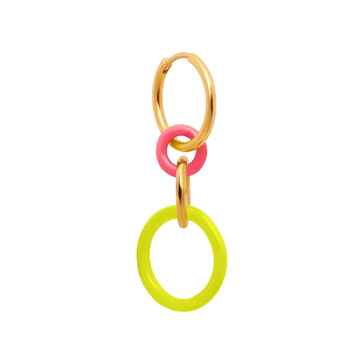 Hula Hoop Pink Yellow - Eye M Neon Rocks - Ileana Makri store