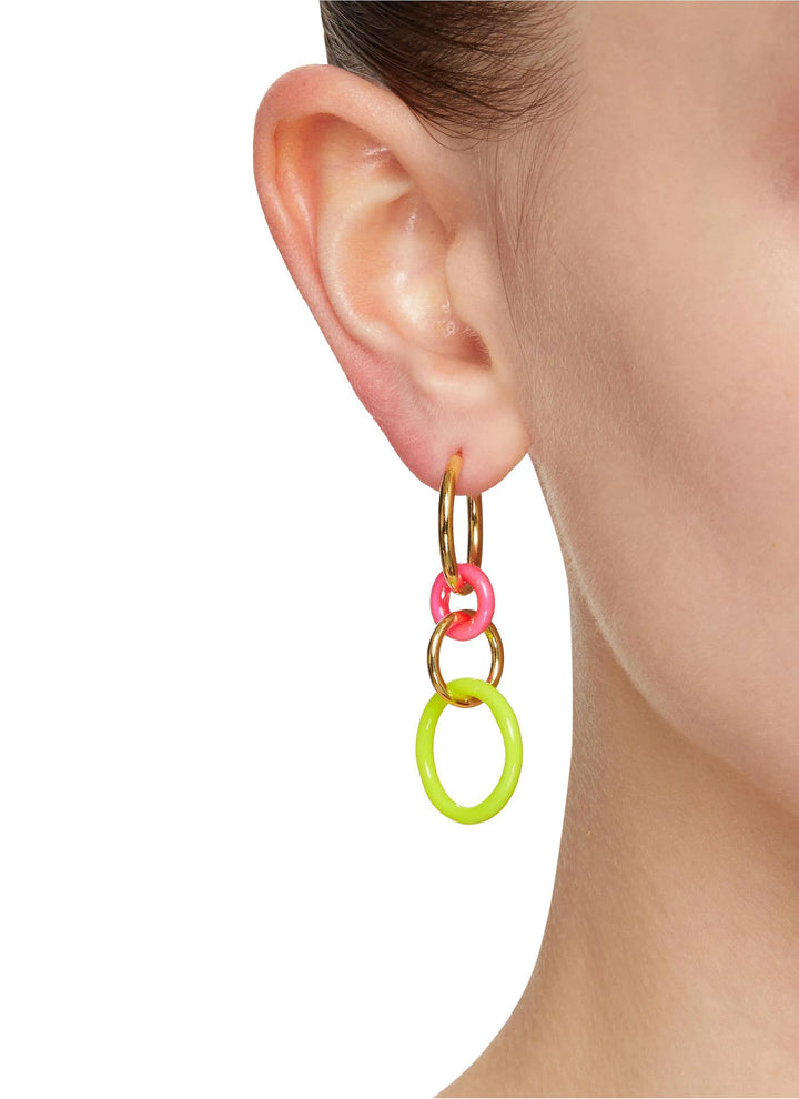 Hula Hoop Pink Yellow - Eye M Neon Rocks - Ileana Makri store