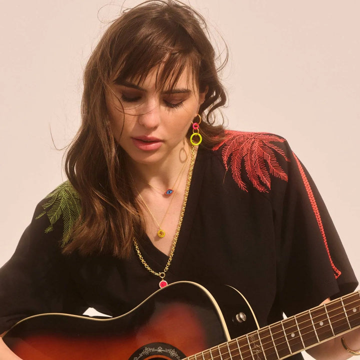 Hula Hoop Pink Yellow - Eye M Neon Rocks - Ileana Makri