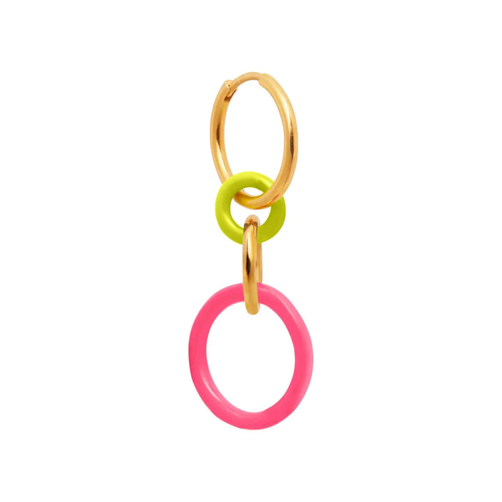 Hula Hoop Yellow Pink - Eye M Neon Rocks - Ileana Makri store