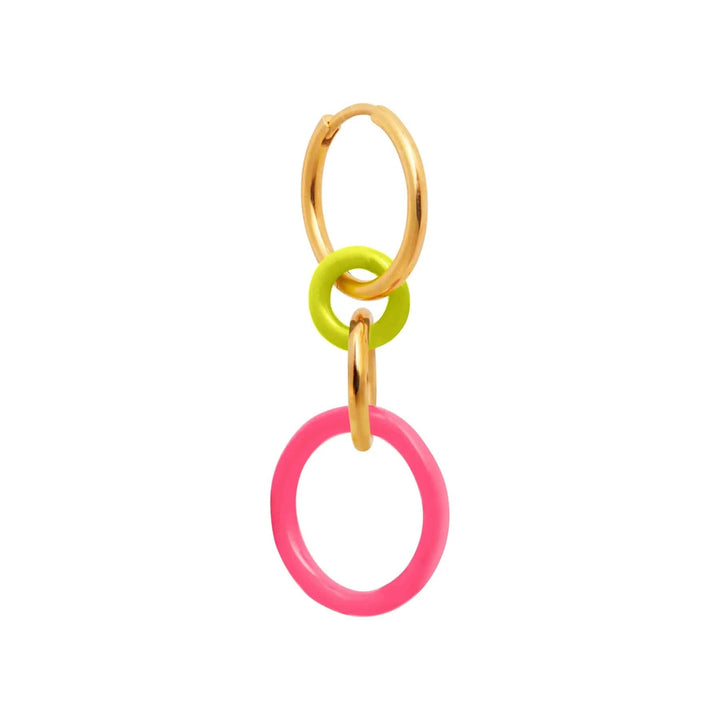 Hula Hoop Yellow Pink - Eye M Neon Rocks - Ileana Makri