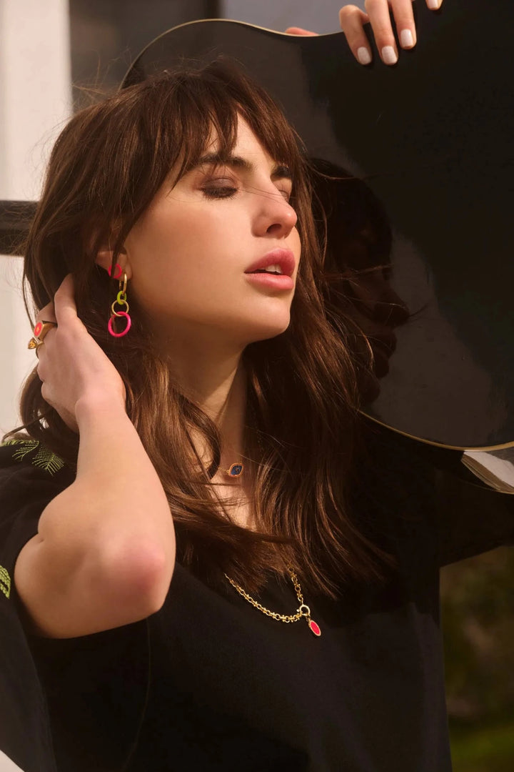 Hula Hoop Yellow Pink - Eye M Neon Rocks - Ileana Makri