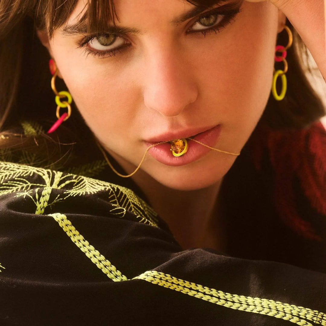 Hula Hoop Yellow Pink - Eye M Neon Rocks - Ileana Makri