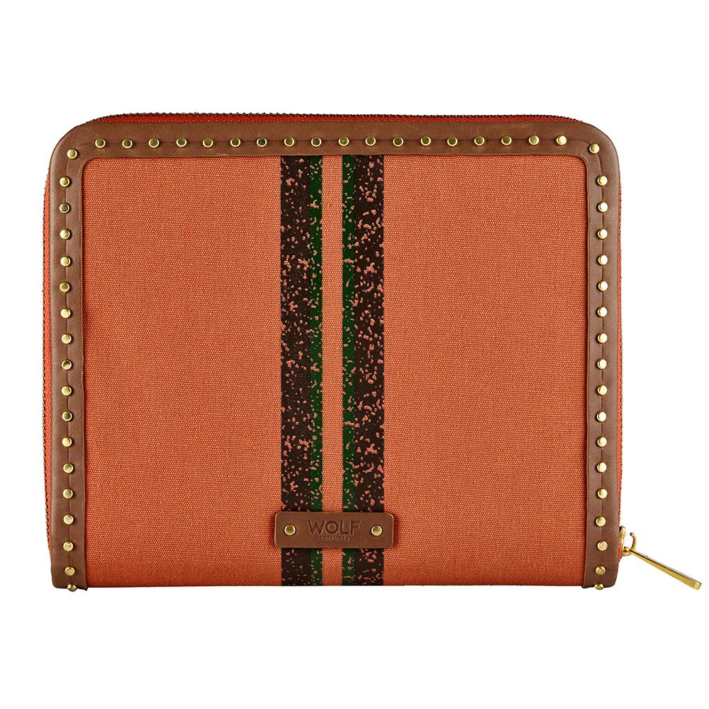 Ida Travel Zip Portfolio Orange - WOLF - Ileana Makri