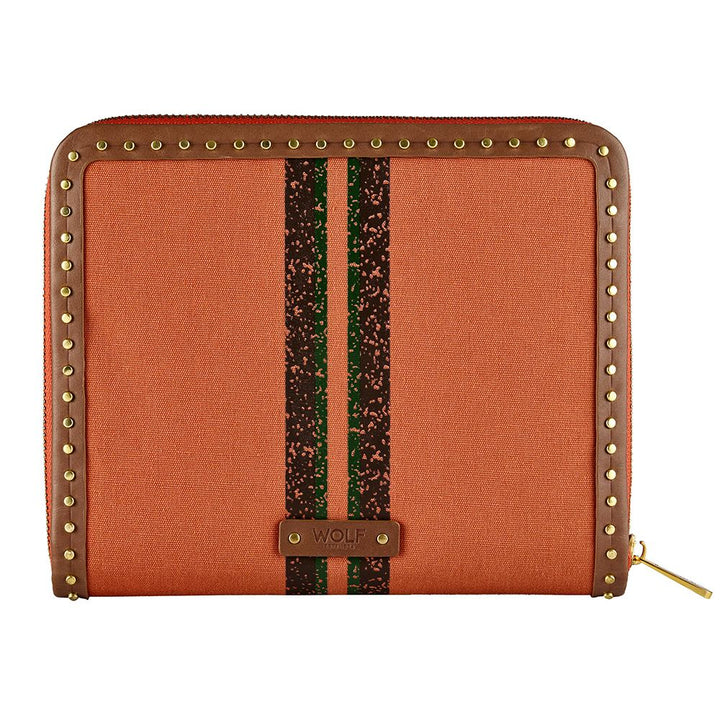 Ida Travel Zip Portfolio Orange - WOLF - Ileana Makri