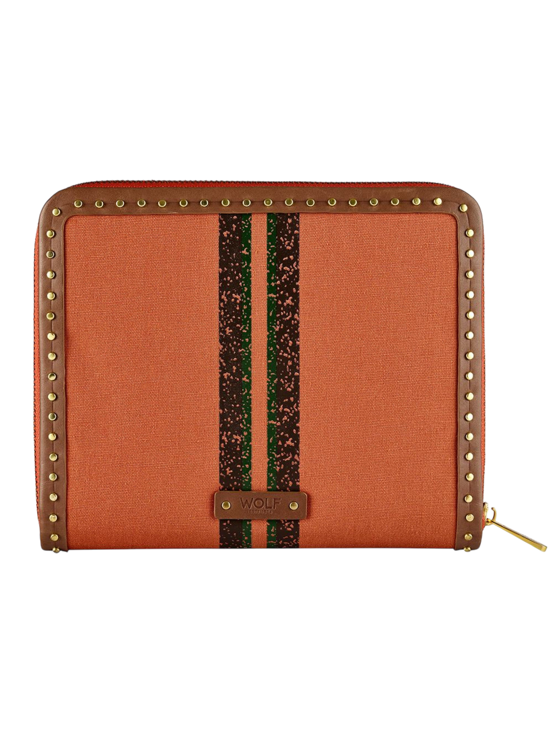 Ida Travel Zip Portfolio Orange - WOLF - Ileana Makri