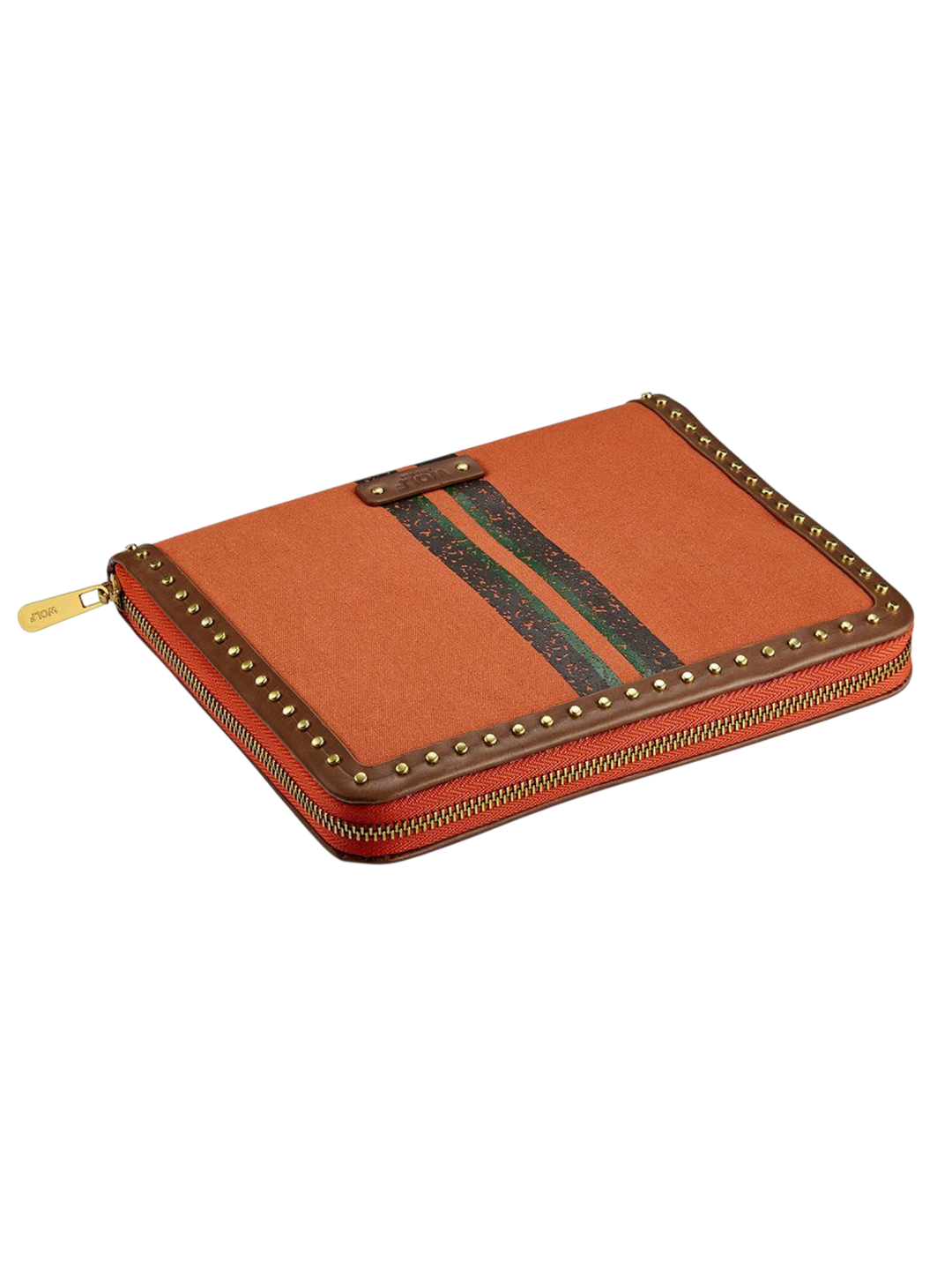 Ida Travel Zip Portfolio Orange - WOLF - Ileana Makri