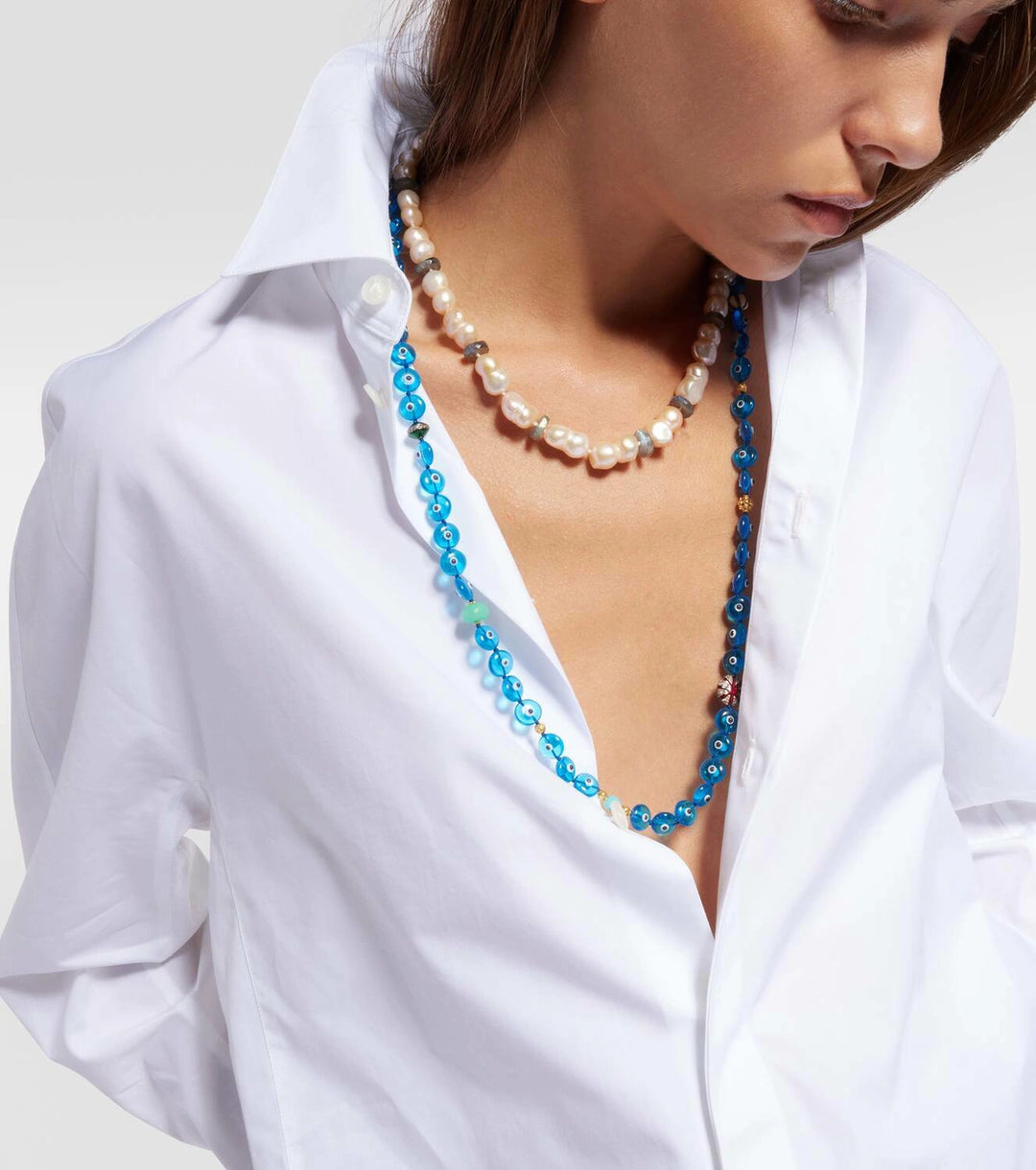 Evil Eye Globetrotter Necklace (77cm)