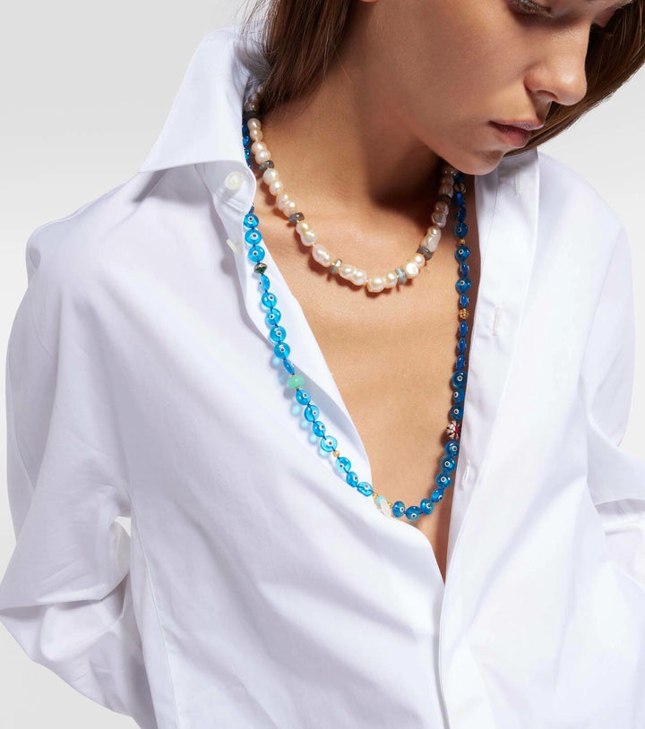 Evil Eye Globetrotter Necklace (77cm)