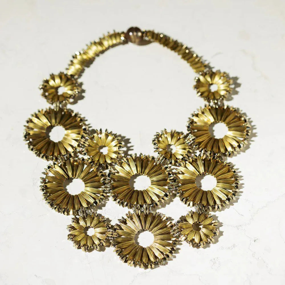 Sunflower Necklace Oro