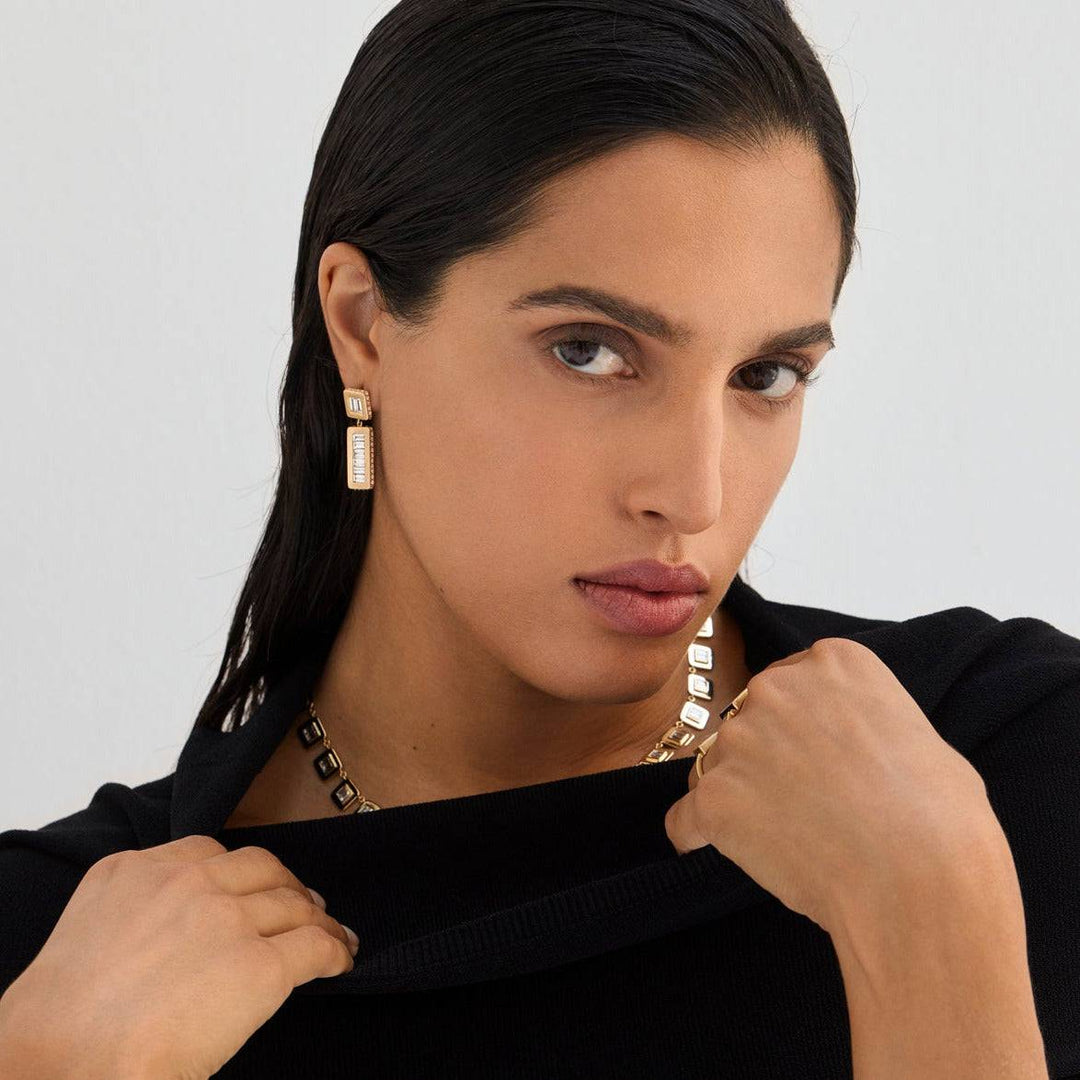 Inverted Oblong Tile Earrings Y - D - Tile - Ileana Makri
