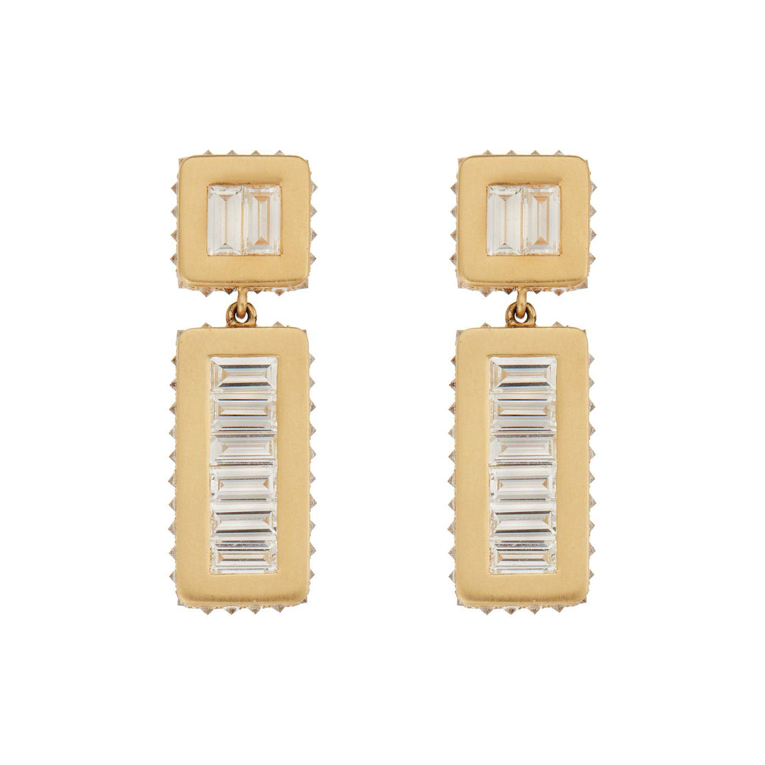 Inverted Oblong Tile Earrings Y - D - Tile - Ileana Makri
