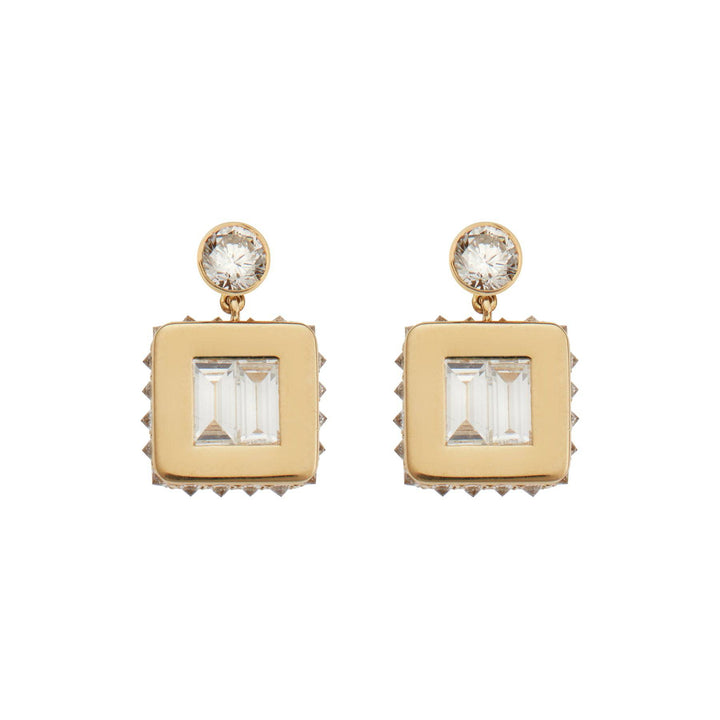 Inverted Small Tile Earrings Y - D - Tile - Ileana Makri