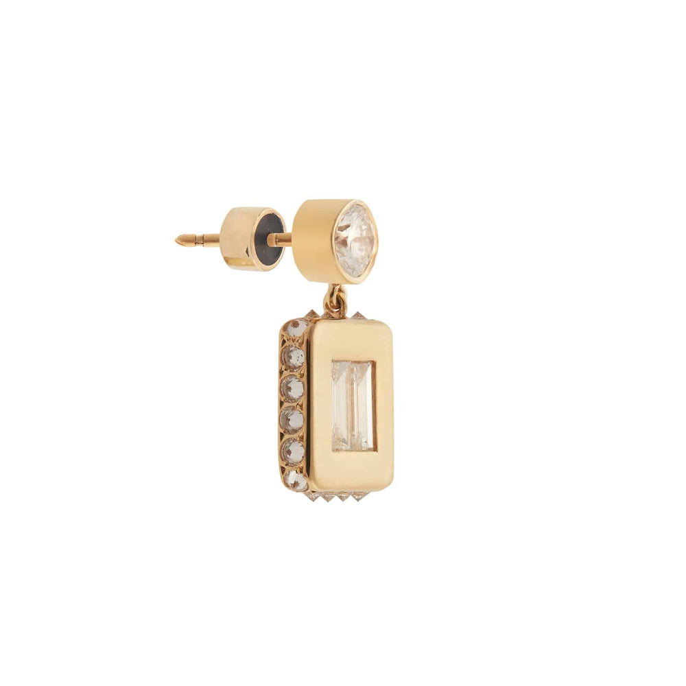 Inverted Small Tile Earrings Y - D - Tile - Ileana Makri