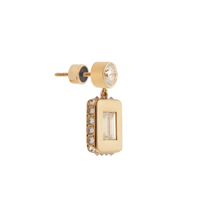 Inverted Small Tile Earrings Y - D - Tile - Ileana Makri