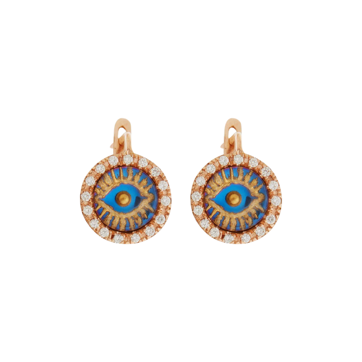 Iredescent Eye Earings - D - EVIL EYE - Ileana Makri