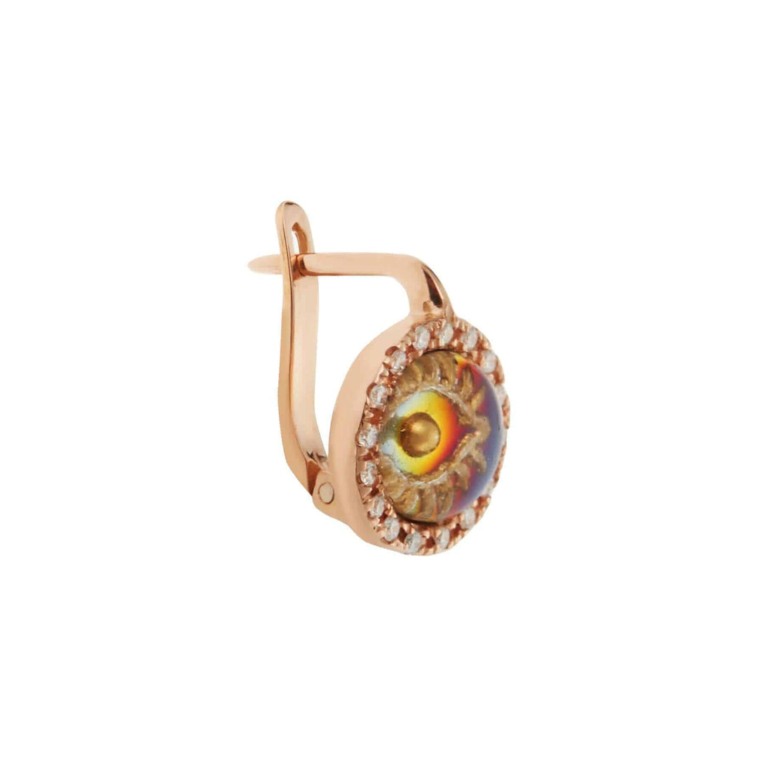 Iredescent Eye Earings - D - EVIL EYE - Ileana Makri