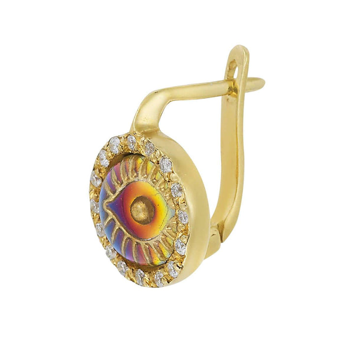 Iredescent Eye Earings - D - EVIL EYE - Ileana Makri