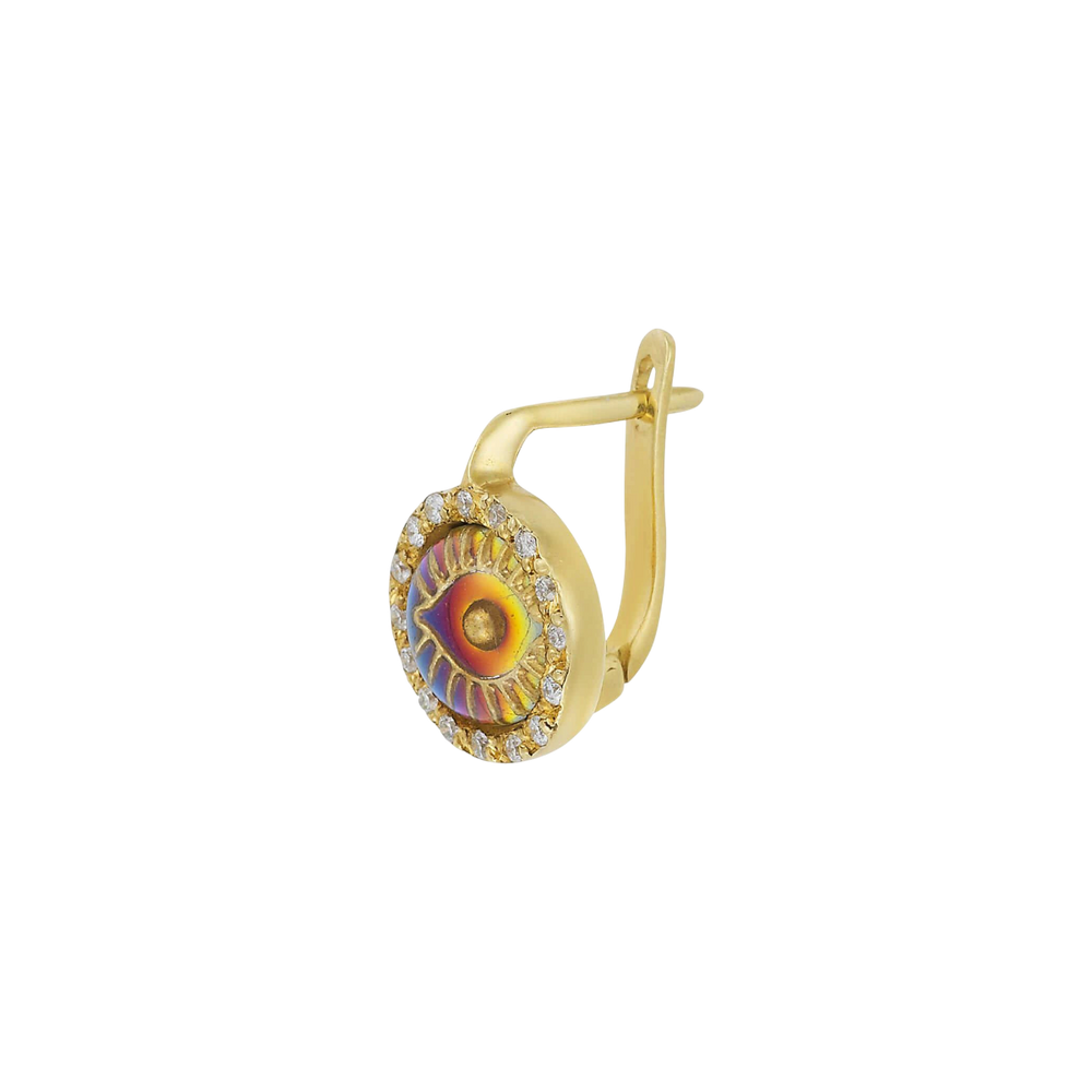 Iredescent Eye Earings - D - EVIL EYE - Ileana Makri