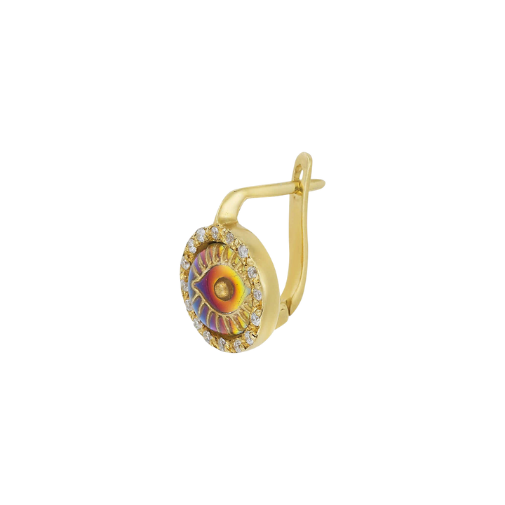 Iredescent Eye Earings - D - EVIL EYE - Ileana Makri