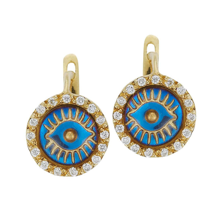 Iredescent Eye Earings - D - EVIL EYE - Ileana Makri