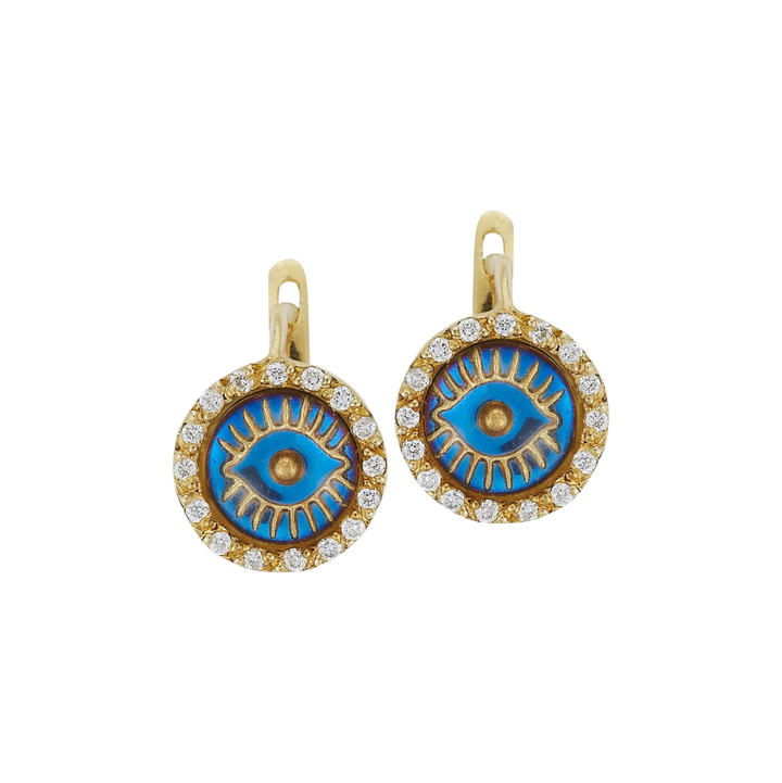 Iredescent Eye Earings - D - EVIL EYE - Ileana Makri