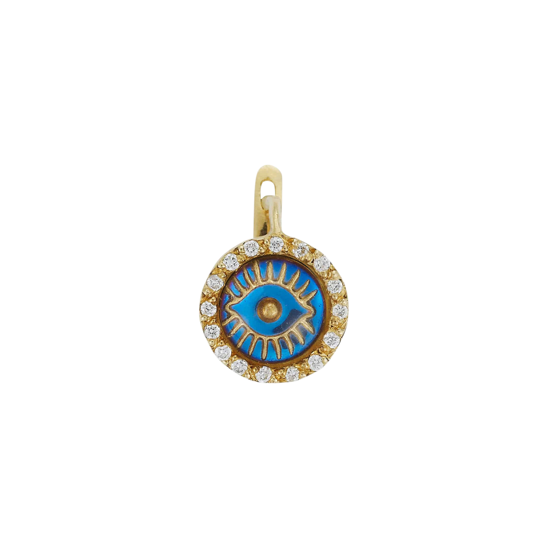 Iredescent Eye Earings - D - EVIL EYE - Ileana Makri