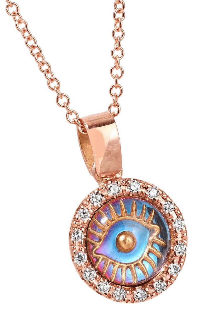 Iridescent Evil Eye Pendant P - D - EVIL EYE - Ileana Makri