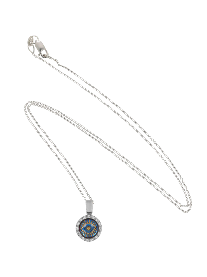 Iridescent Evil Eye Pendant W - D - EVIL EYE - Ileana Makri