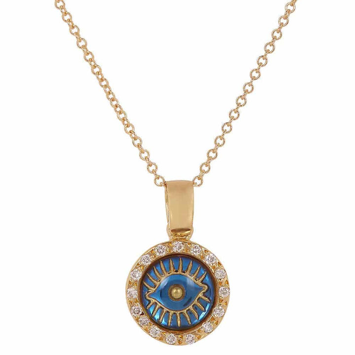 Iridescent Evil Eye Pendant Y - D - EVIL EYE - Ileana Makri