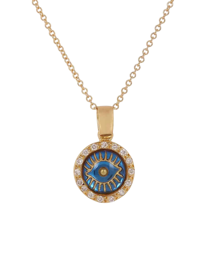 Iridescent Evil Eye Pendant Y - D - EVIL EYE - Ileana Makri