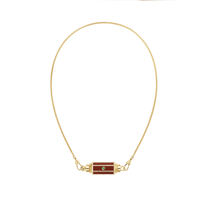 Jasper & Emerald Baby Locket (42cm) - Marie Lichtenberg - Ileana Makri