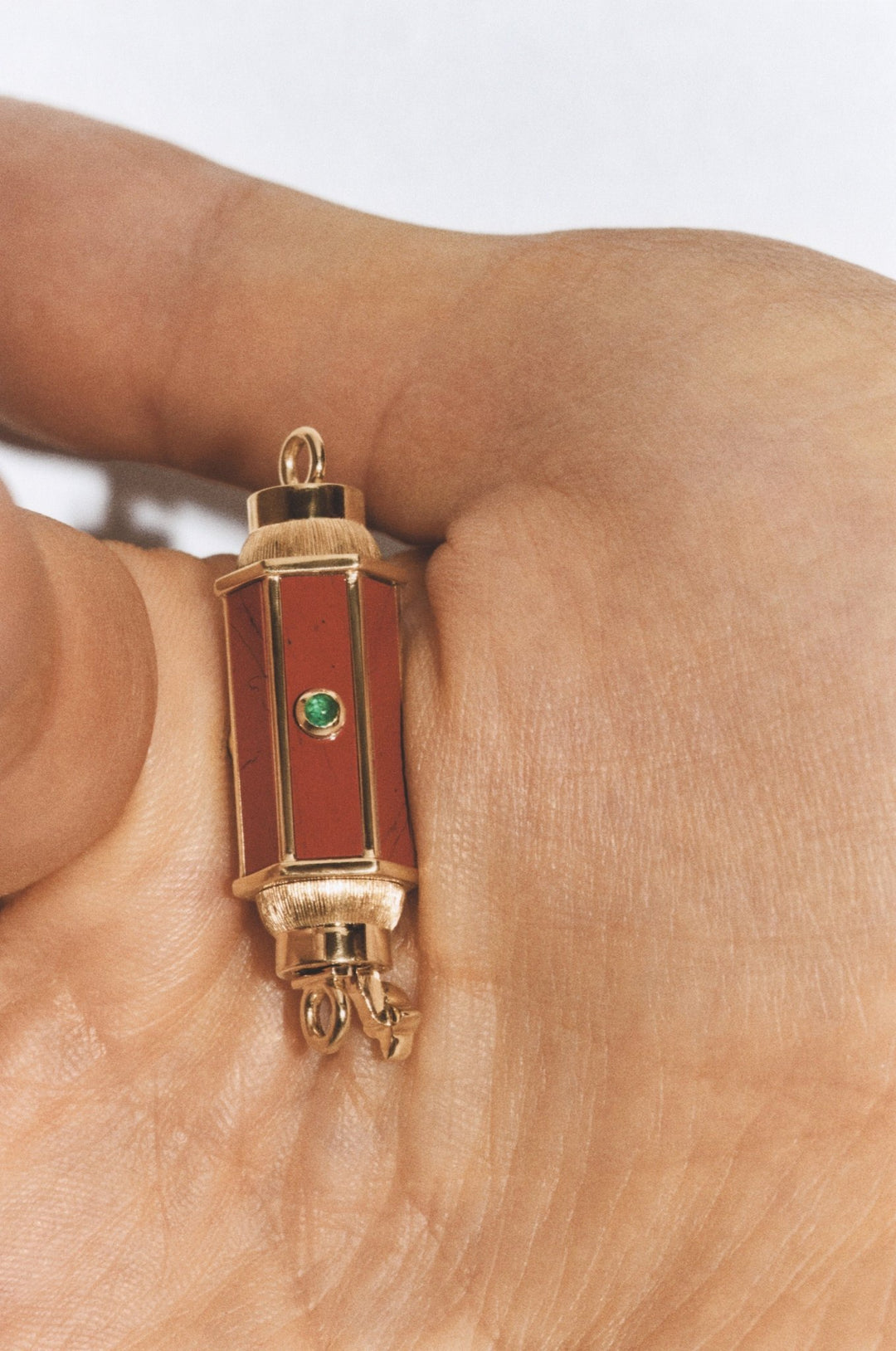 Jasper & Emerald Baby Locket (42cm) - Marie Lichtenberg - Ileana Makri