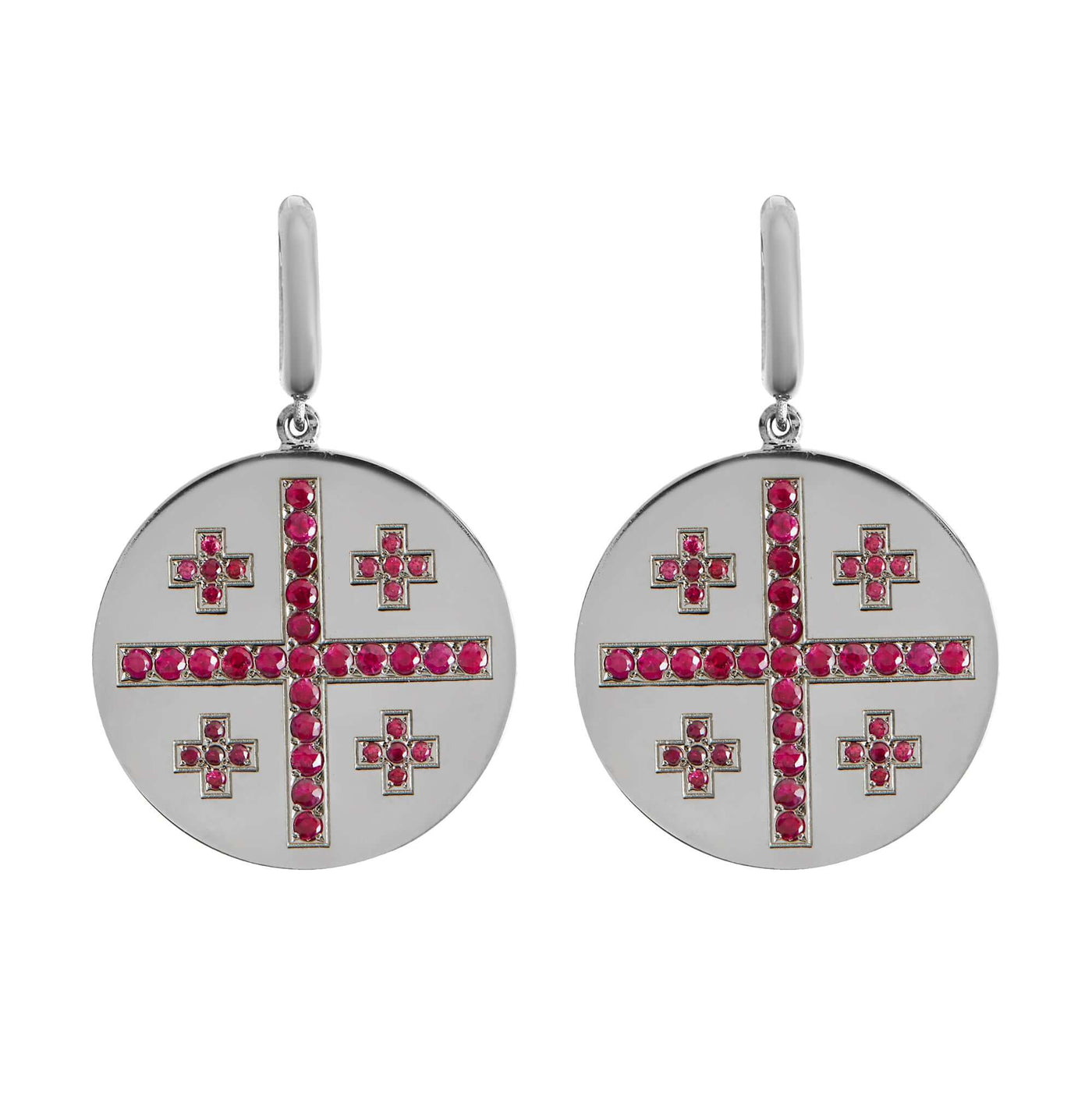 Jerusalem Cross Earrings - 1821 Liberty - Ileana Makri store